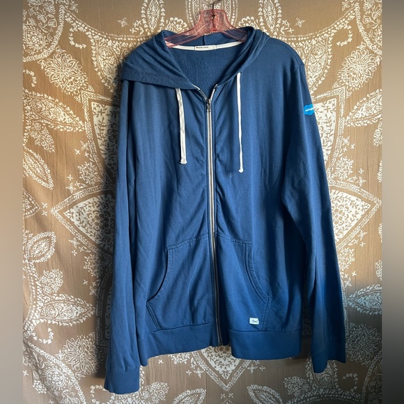 Like New Men's Marine Layer Blue Salesforce Zip Up Hoodie - Medium - Picture 1 of 5